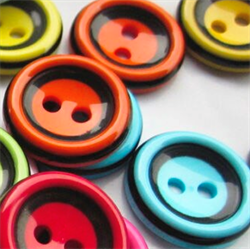 RESINKNAPP 15mm - Mange farger